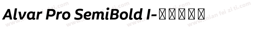 Alvar Pro SemiBold I字体转换